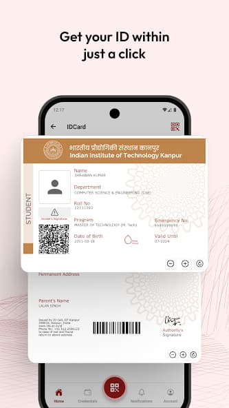 IITK App — Credentials